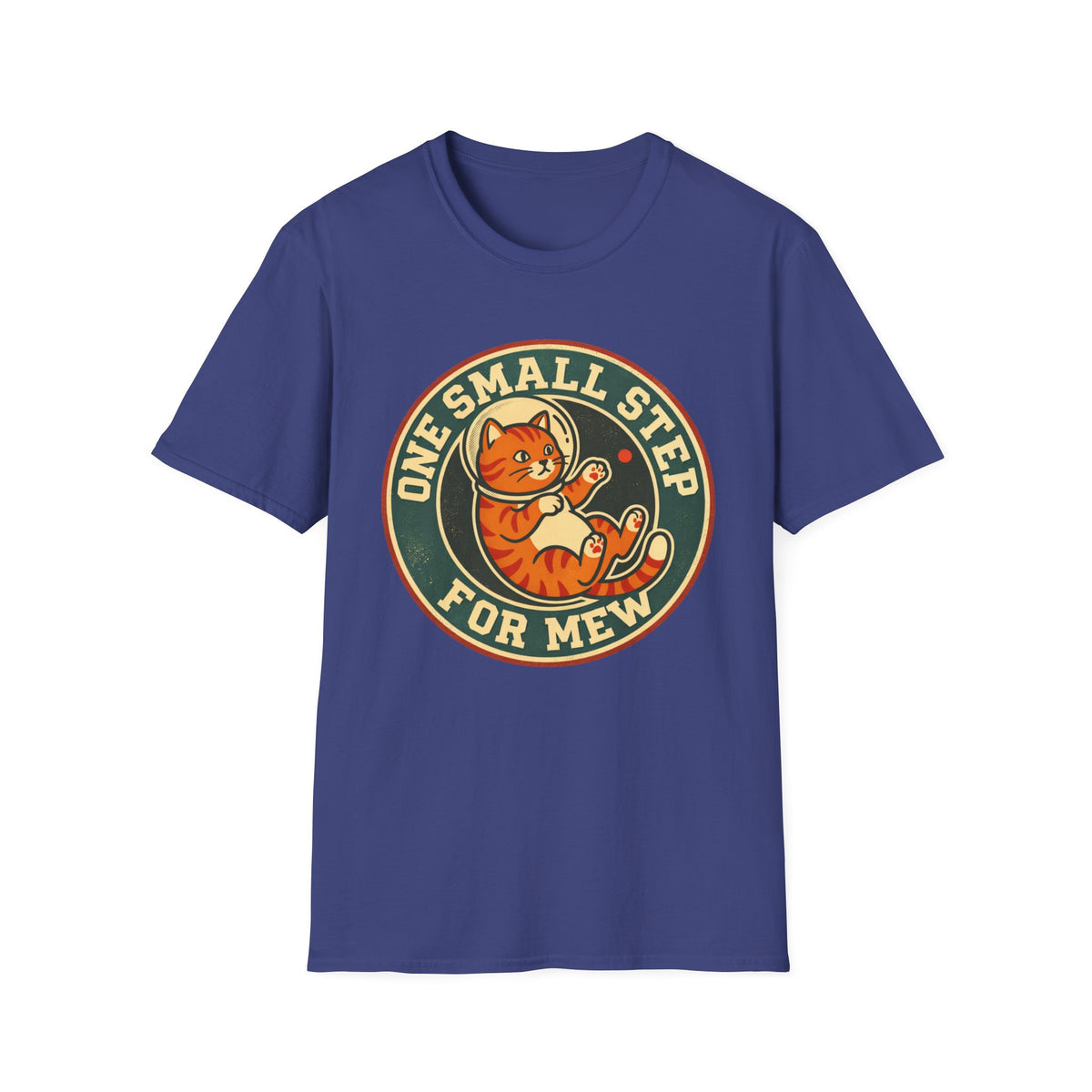 T‑Shirt — "One Small Step for Mew" Retro Space Cat Tee