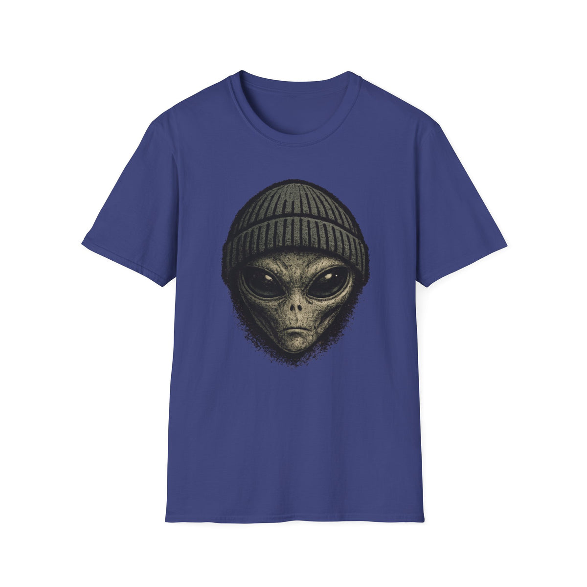 Alien Beanie T-Shirt — Graphic UFO Extraterrestrial Tee