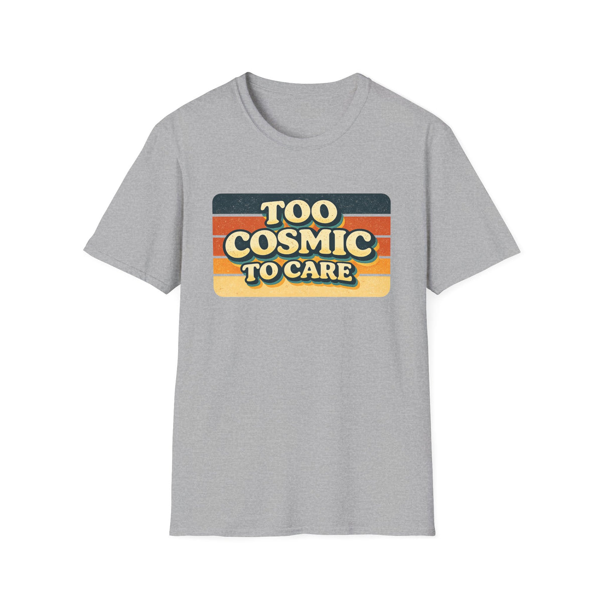 Retro "Too Cosmic To Care" T-Shirt