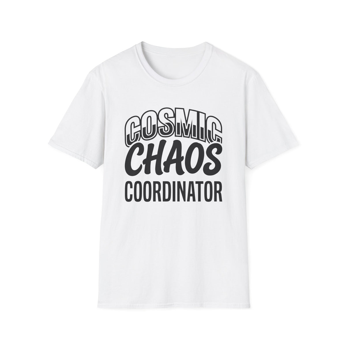 Cosmic Chaos Coordinator T‑Shirt — Funny Astronaut / Space Crew Tee
