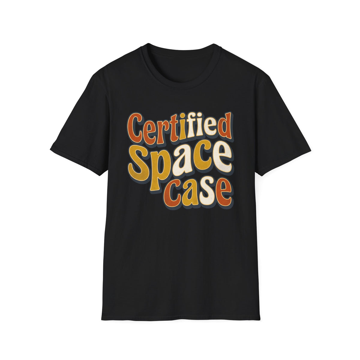 Certified Space Case T-Shirt — Retro Psychedelic Graphic Tee