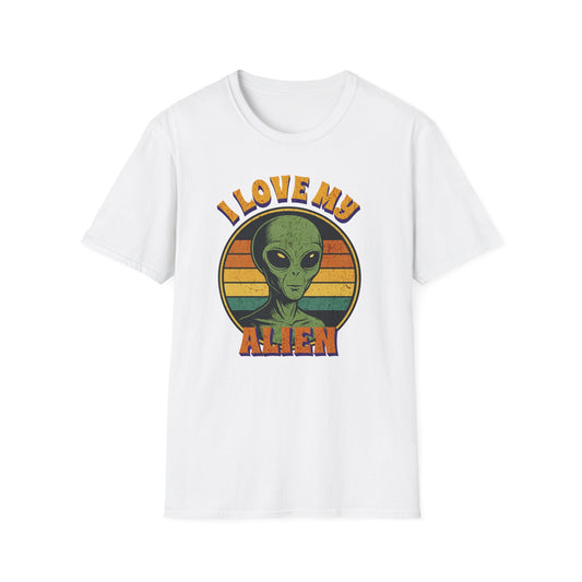 I Love My Alien T-Shirt — Retro Vintage Alien Graphic Tee