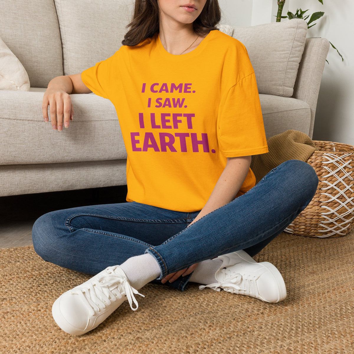 I Came I Saw I Left Earth T‑Shirt