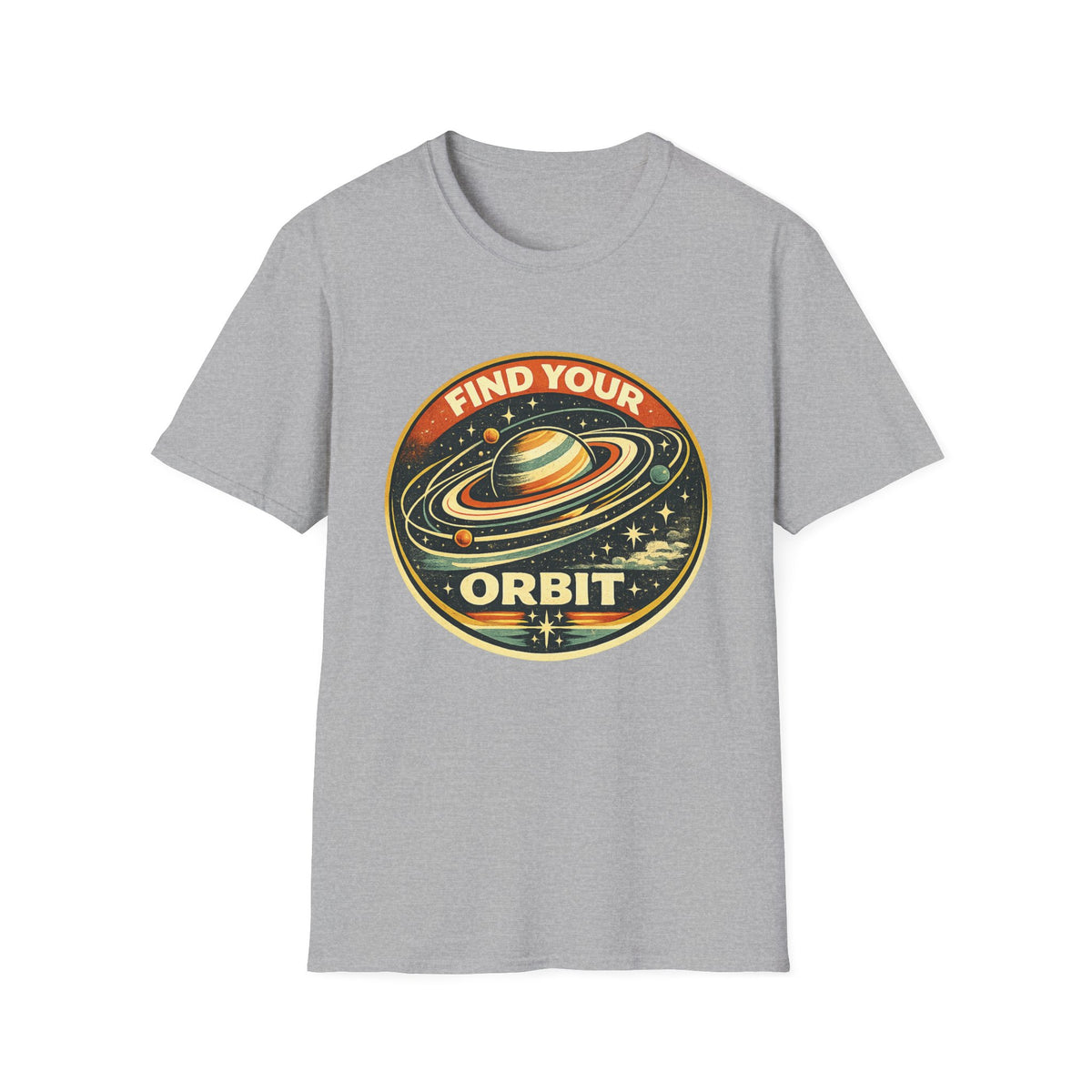 Find Your Orbit T-Shirt — Retro Planet Space Graphic Tee