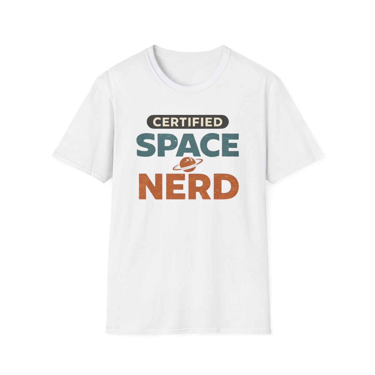 Certified Space Nerd T-Shirt — Retro Planet Science Tee