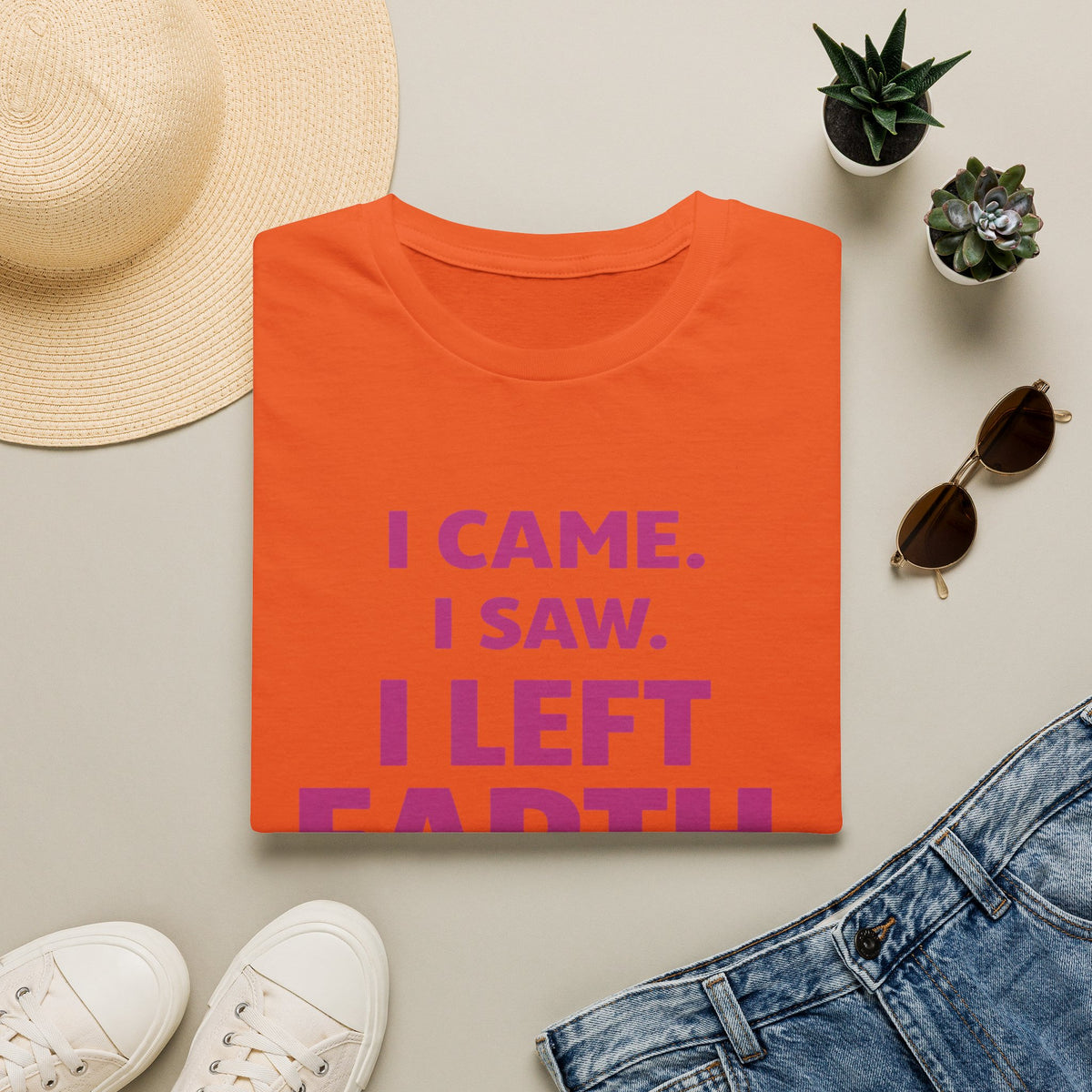 I Came I Saw I Left Earth T‑Shirt