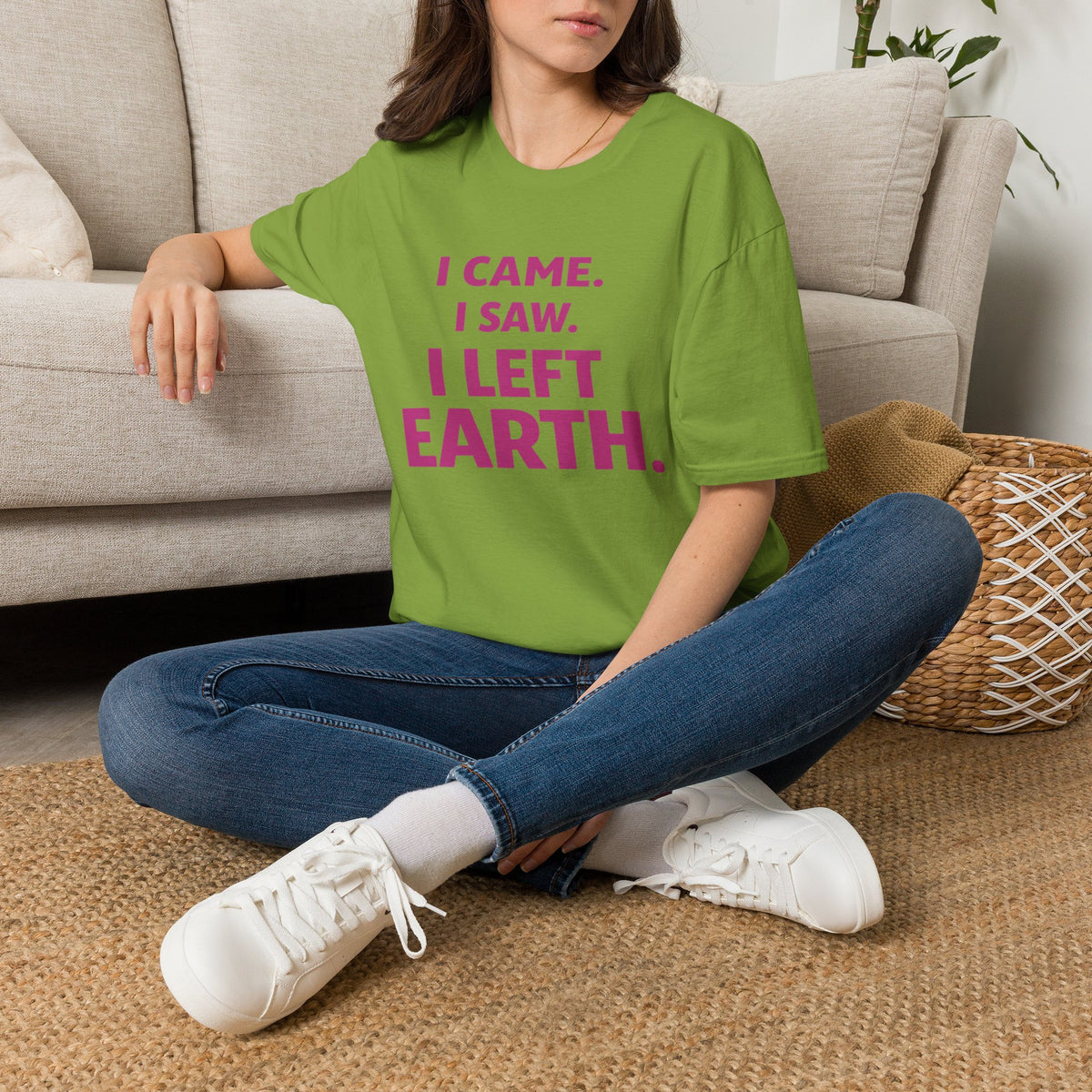 I Came I Saw I Left Earth T‑Shirt