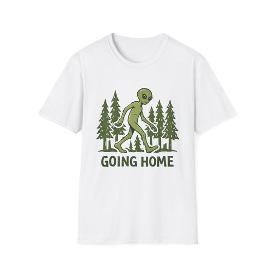 Going Home Alien T-Shirt — Funny Forest Extraterrestrial Graphic Tee