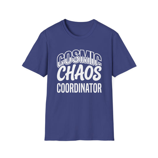 Cosmic Chaos Coordinator T‑Shirt — Funny Astronaut / Space Crew Tee