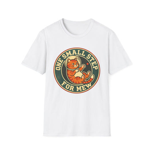 T‑Shirt — "One Small Step for Mew" Retro Space Cat Tee
