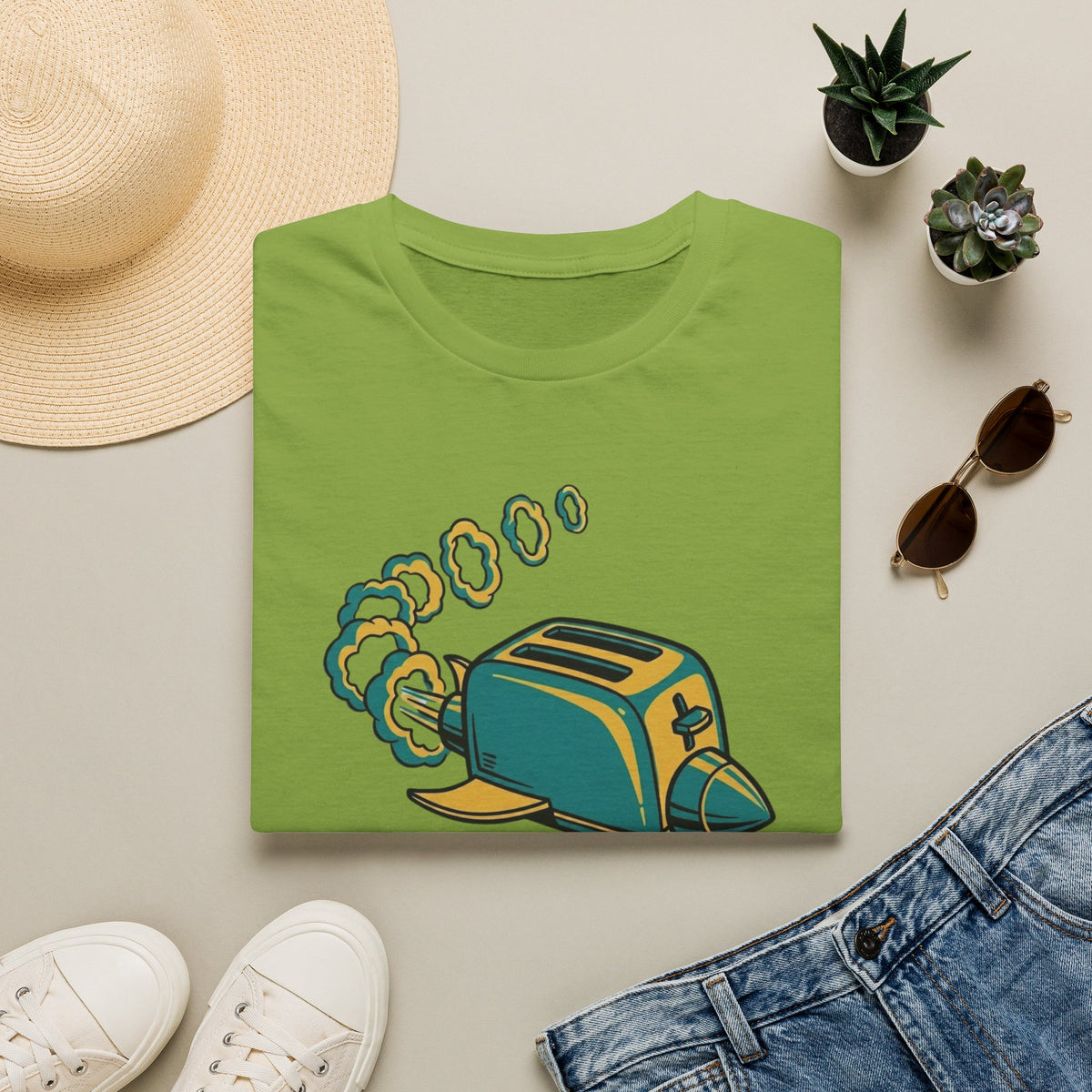 Toaster Illustration T-Shirt — 'Catastrophic Failure' Funny Retro Kitchen Tee