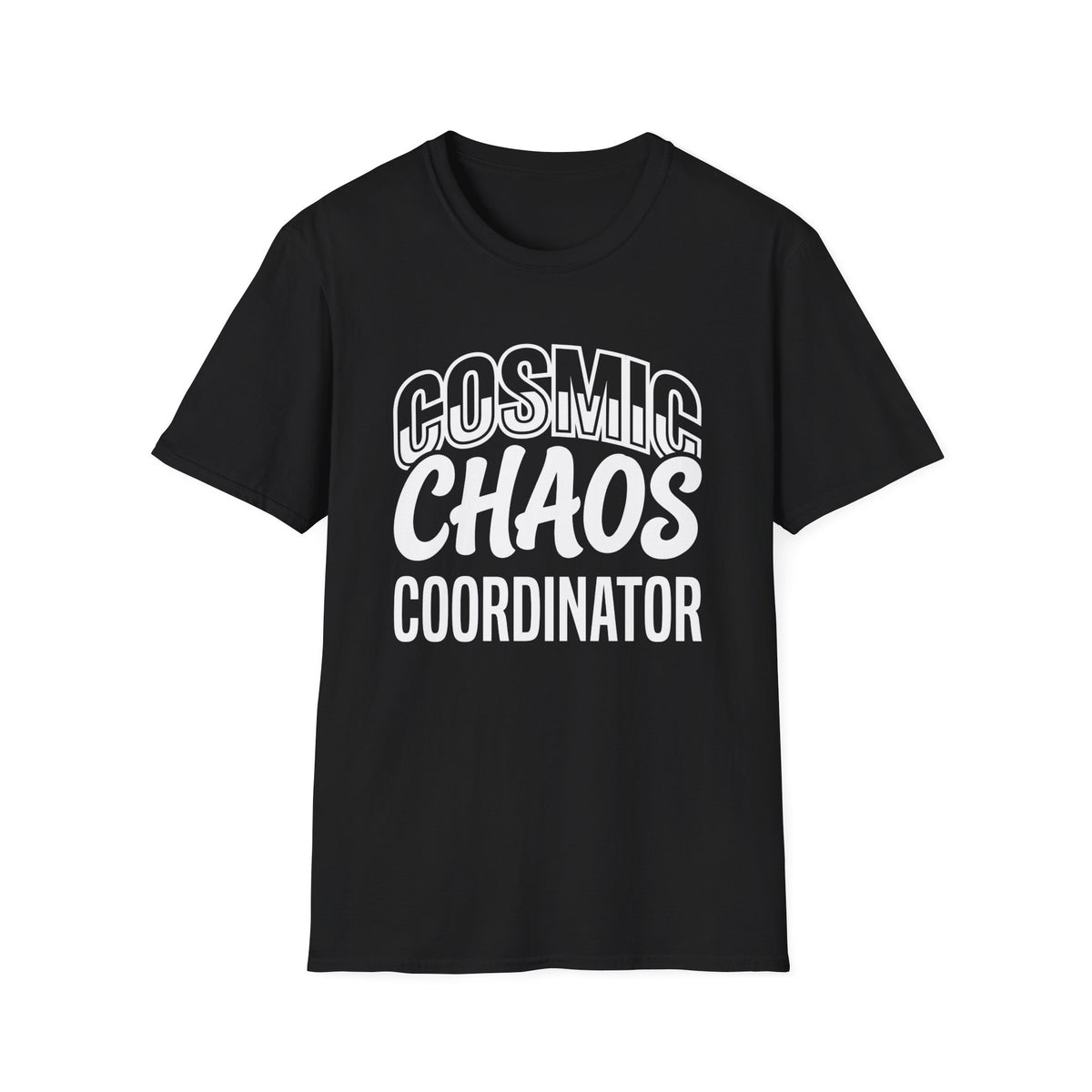 Cosmic Chaos Coordinator T‑Shirt — Funny Astronaut / Space Crew Tee