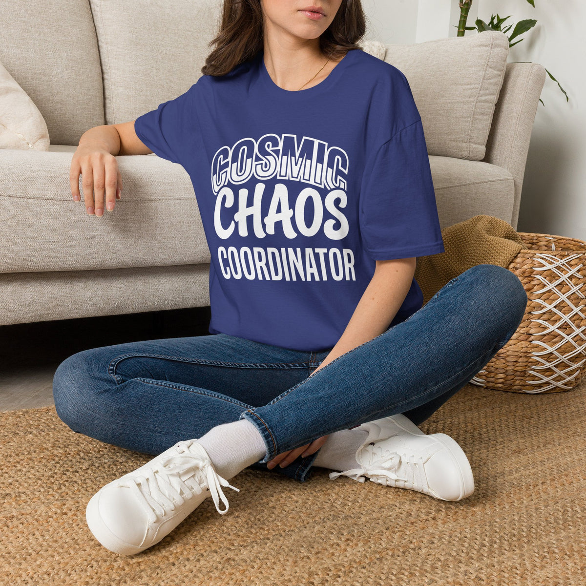 Cosmic Chaos Coordinator T‑Shirt — Funny Astronaut / Space Crew Tee