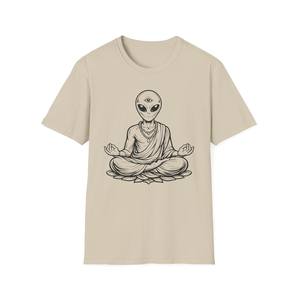 Alien Buddha T-Shirt — Third Eye Meditation Graphic Tee