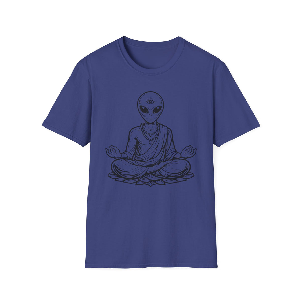 Alien Buddha T-Shirt — Third Eye Meditation Graphic Tee