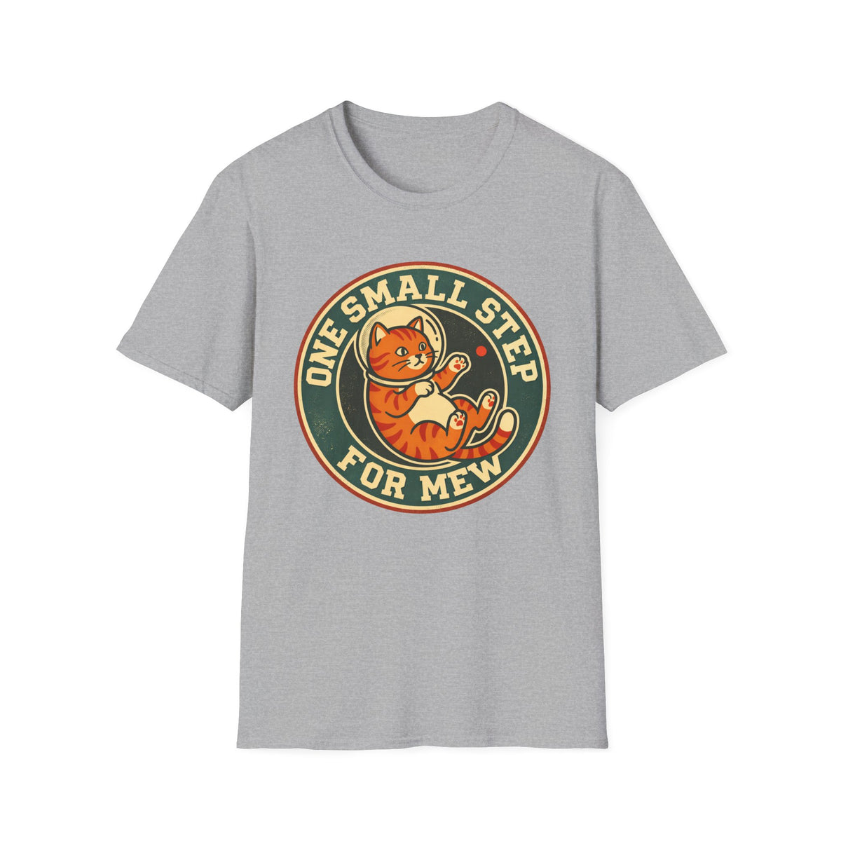 T‑Shirt — "One Small Step for Mew" Retro Space Cat Tee