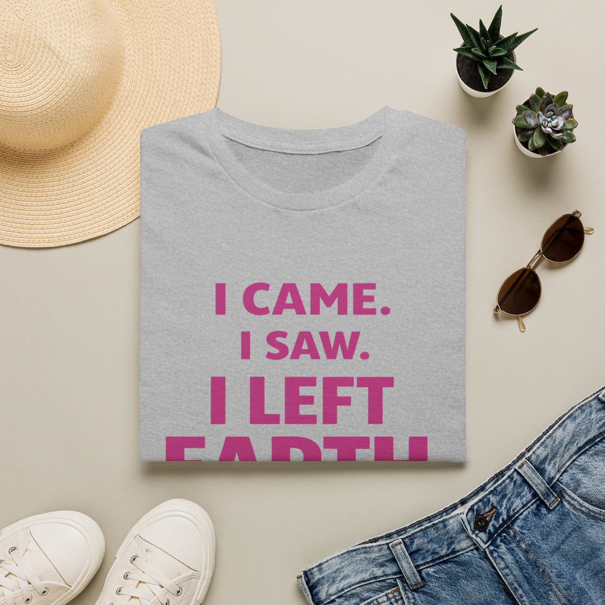 I Came I Saw I Left Earth T‑Shirt