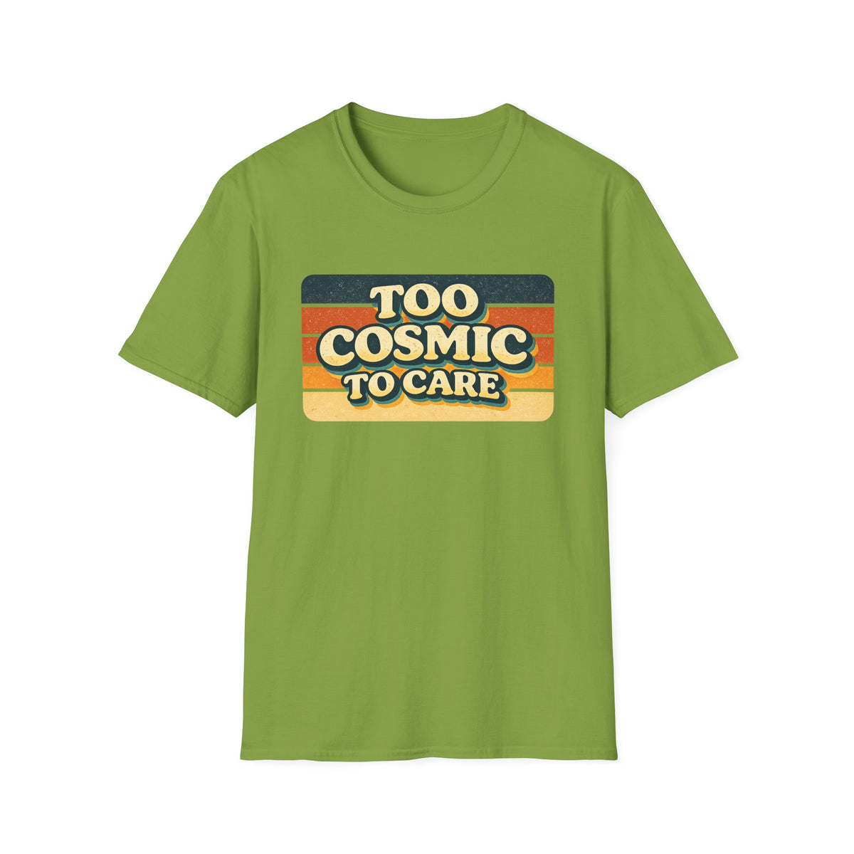 Retro "Too Cosmic To Care" T-Shirt