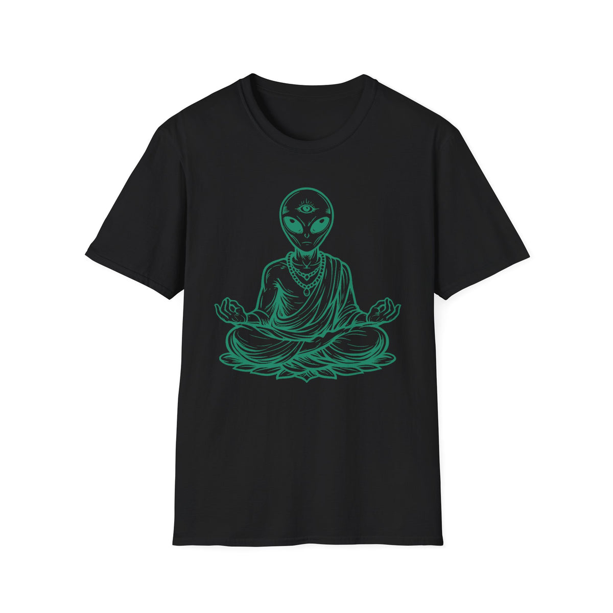 Alien Buddha T-Shirt — Third Eye Meditation Graphic Tee