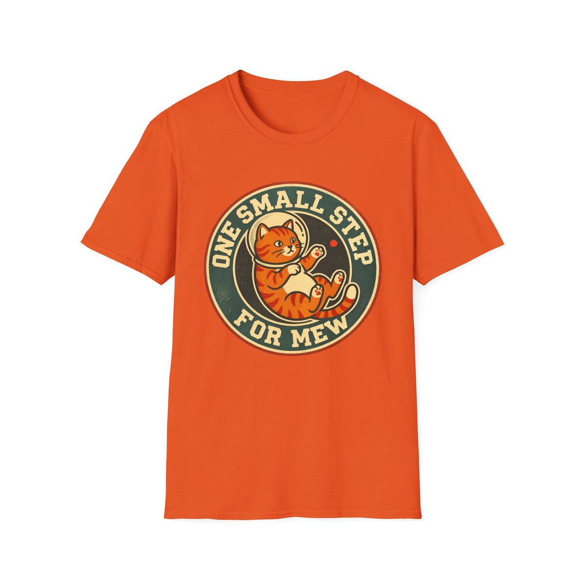 T‑Shirt — "One Small Step for Mew" Retro Space Cat Tee