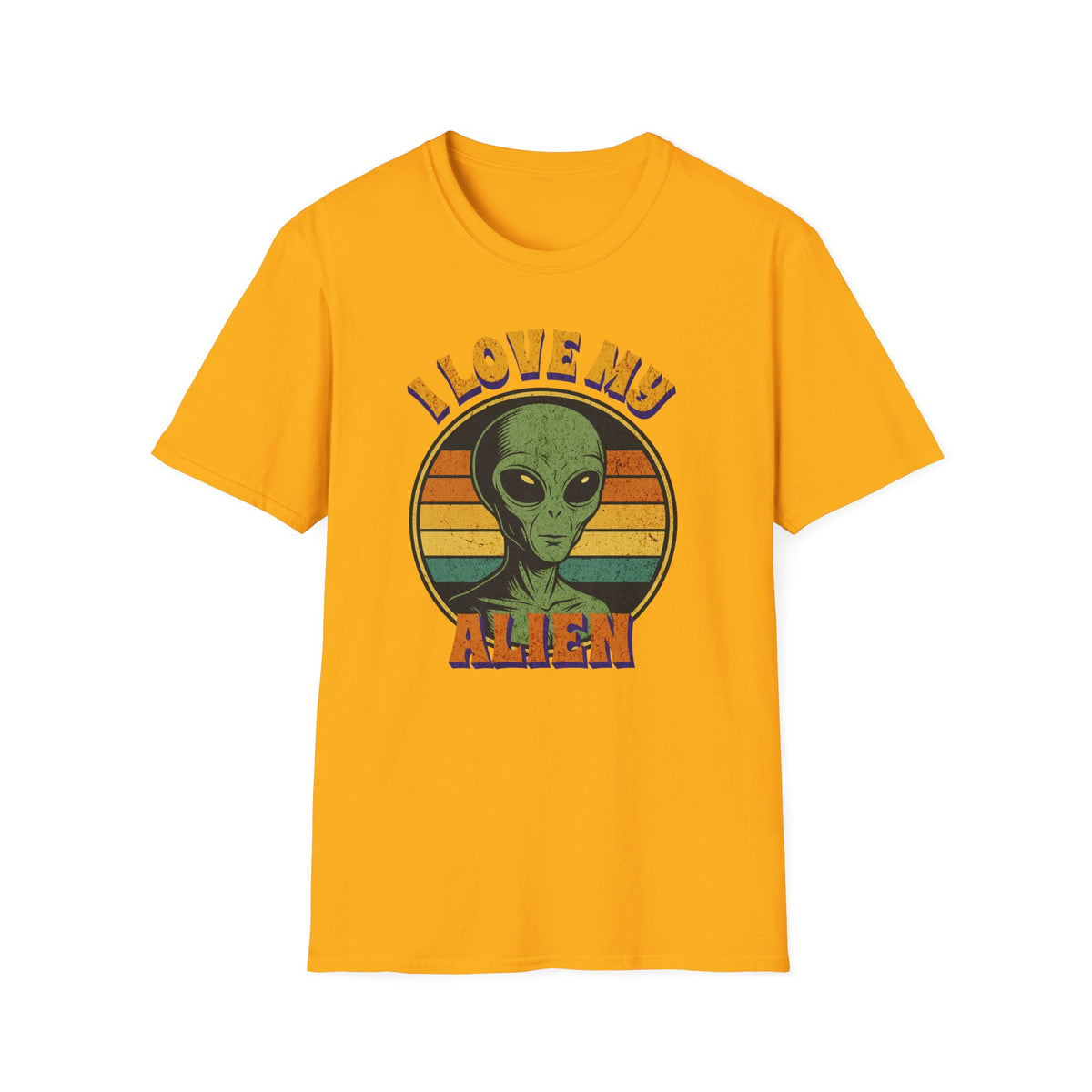 I Love My Alien T-Shirt — Retro Vintage Alien Graphic Tee