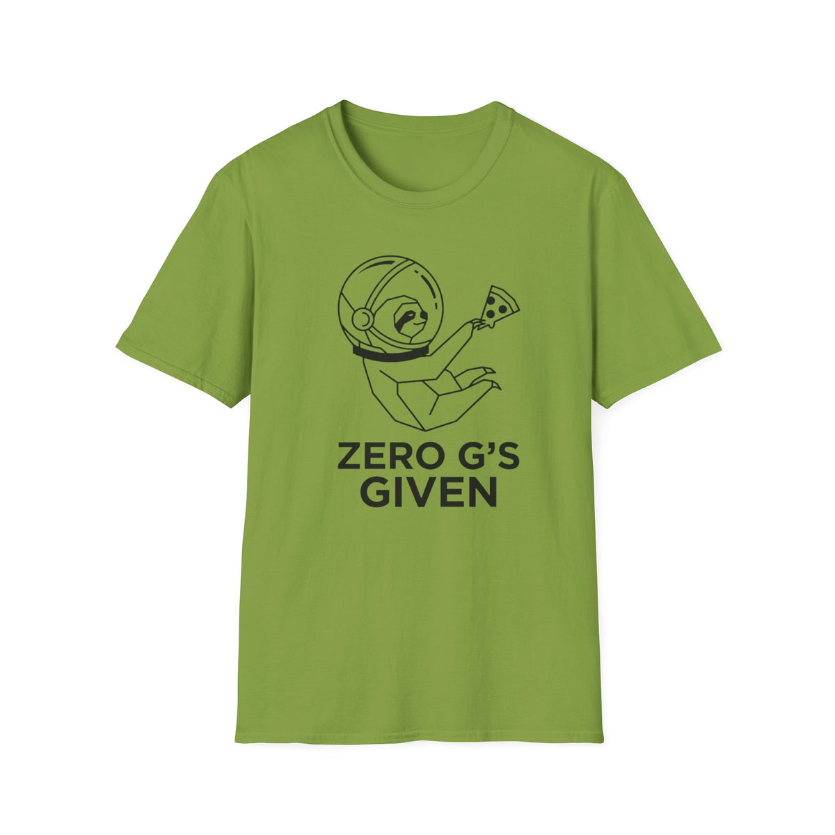 T-Shirt — 'Zero G's Given' Sloth Astronaut Graphic Tee
