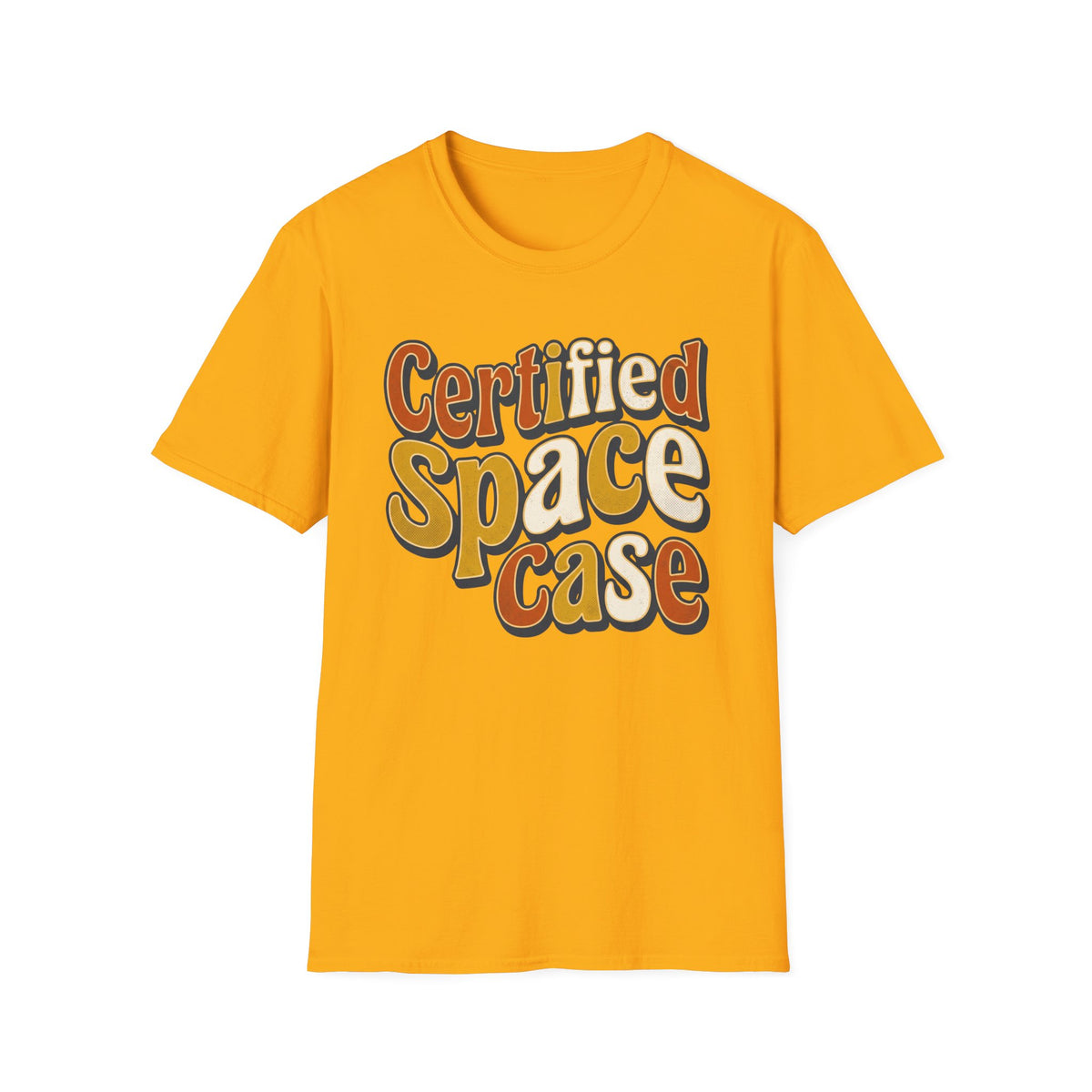 Certified Space Case T-Shirt — Retro Psychedelic Graphic Tee