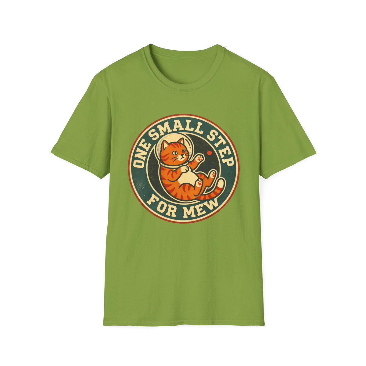 T‑Shirt — "One Small Step for Mew" Retro Space Cat Tee