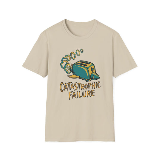 Toaster Illustration T-Shirt — 'Catastrophic Failure' Funny Retro Kitchen Tee
