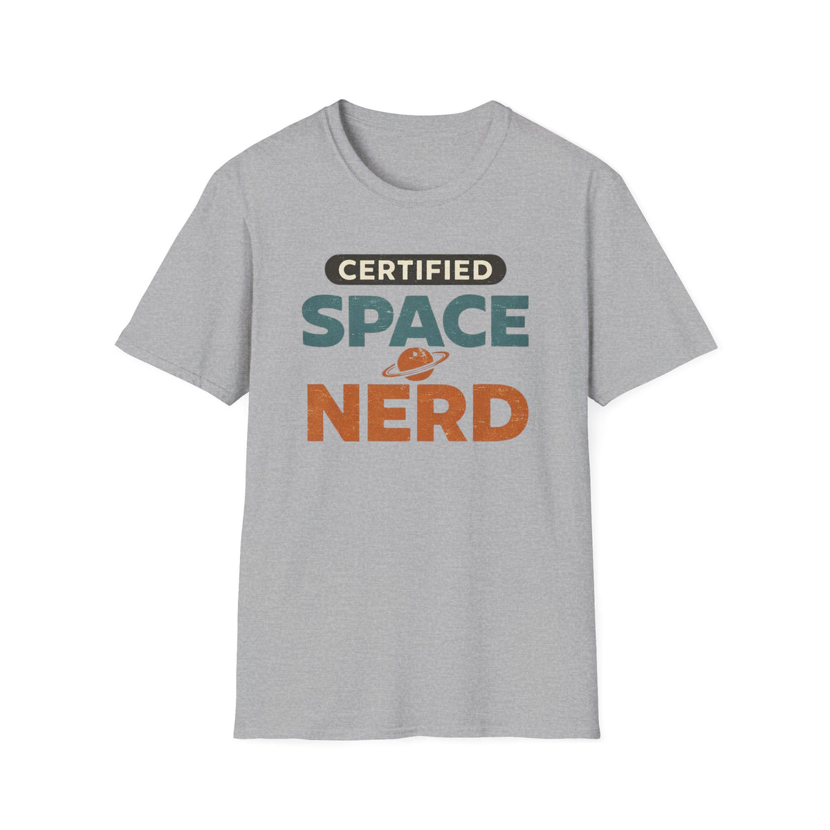 Certified Space Nerd T-Shirt — Retro Planet Science Tee