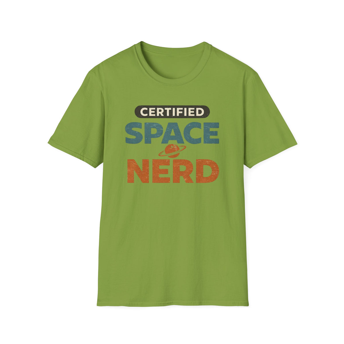 Certified Space Nerd T-Shirt — Retro Planet Science Tee