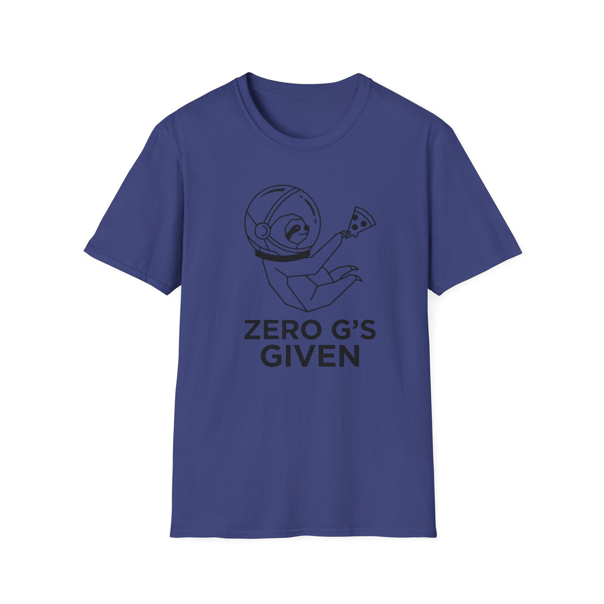 T-Shirt — 'Zero G's Given' Sloth Astronaut Graphic Tee