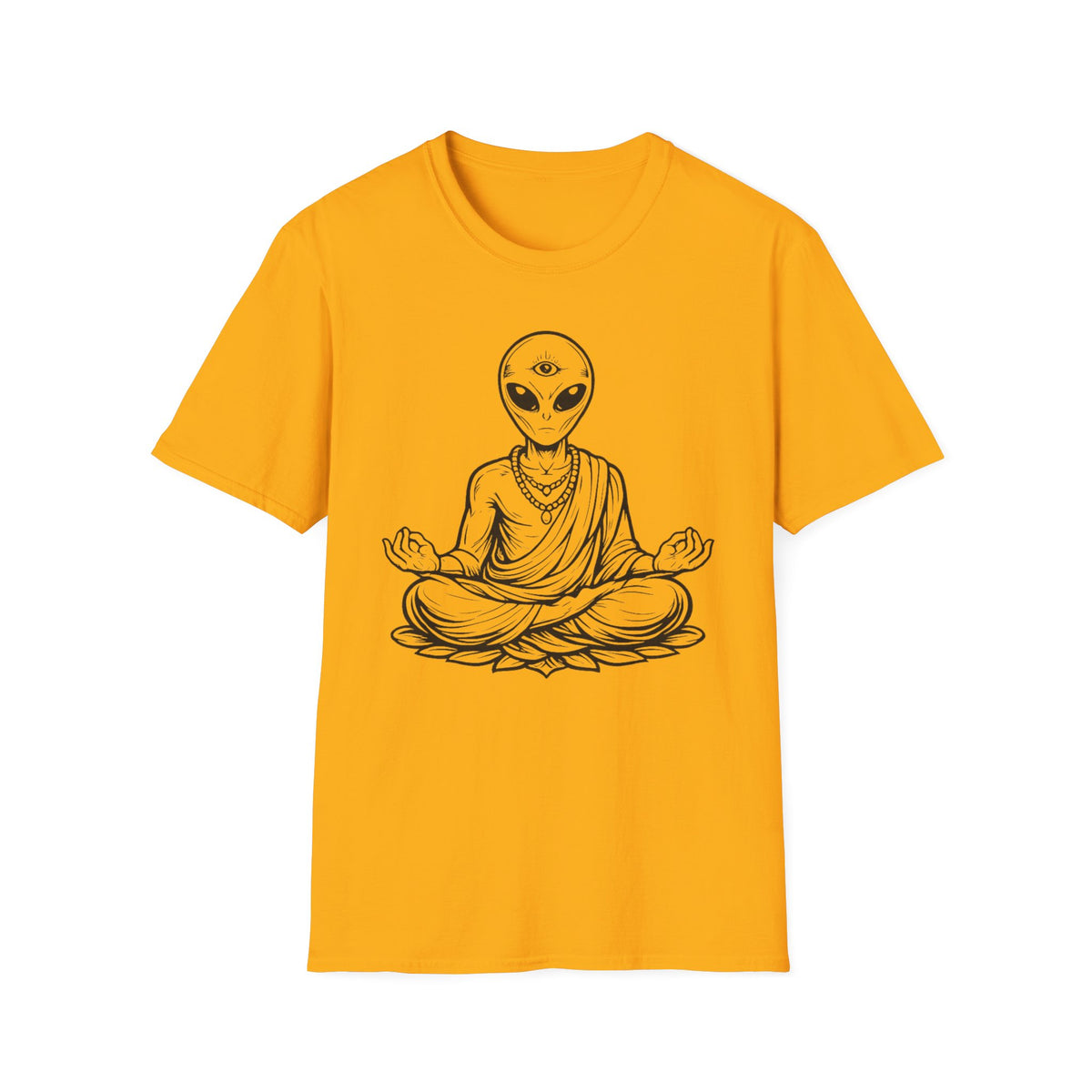 Alien Buddha T-Shirt — Third Eye Meditation Graphic Tee