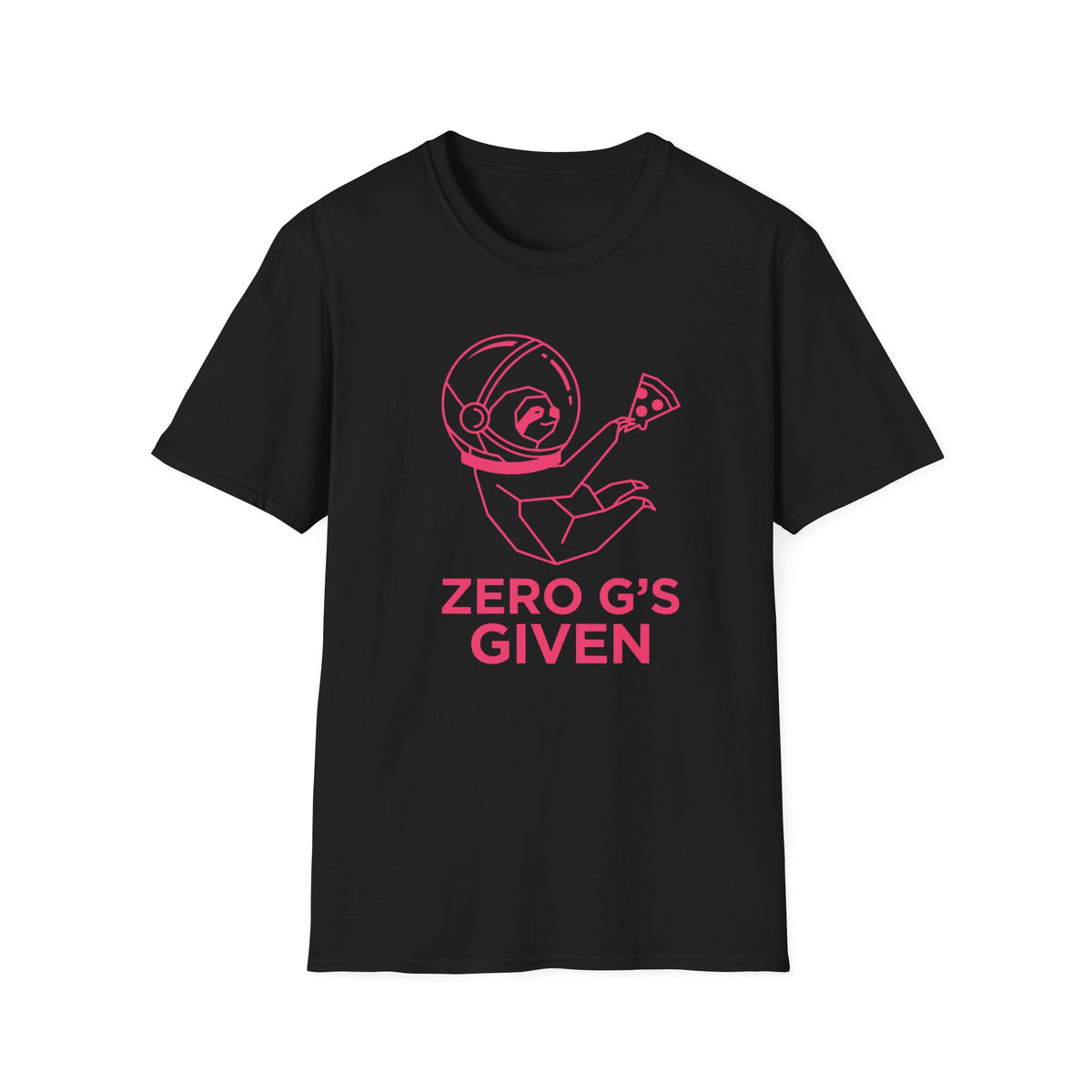 T-Shirt — 'Zero G's Given' Sloth Astronaut Graphic Tee
