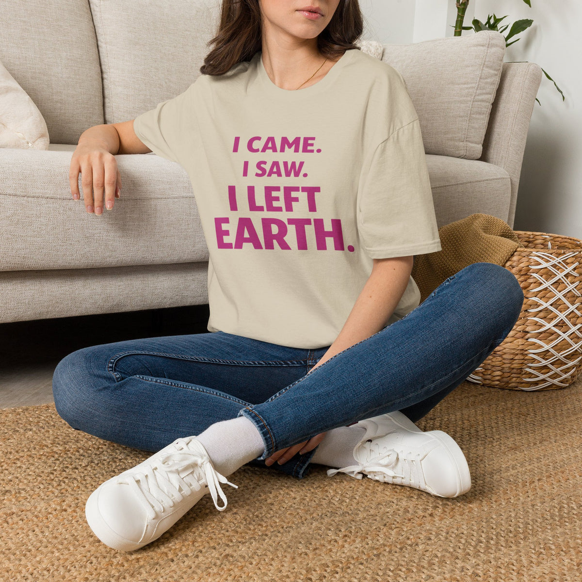 I Came I Saw I Left Earth T‑Shirt