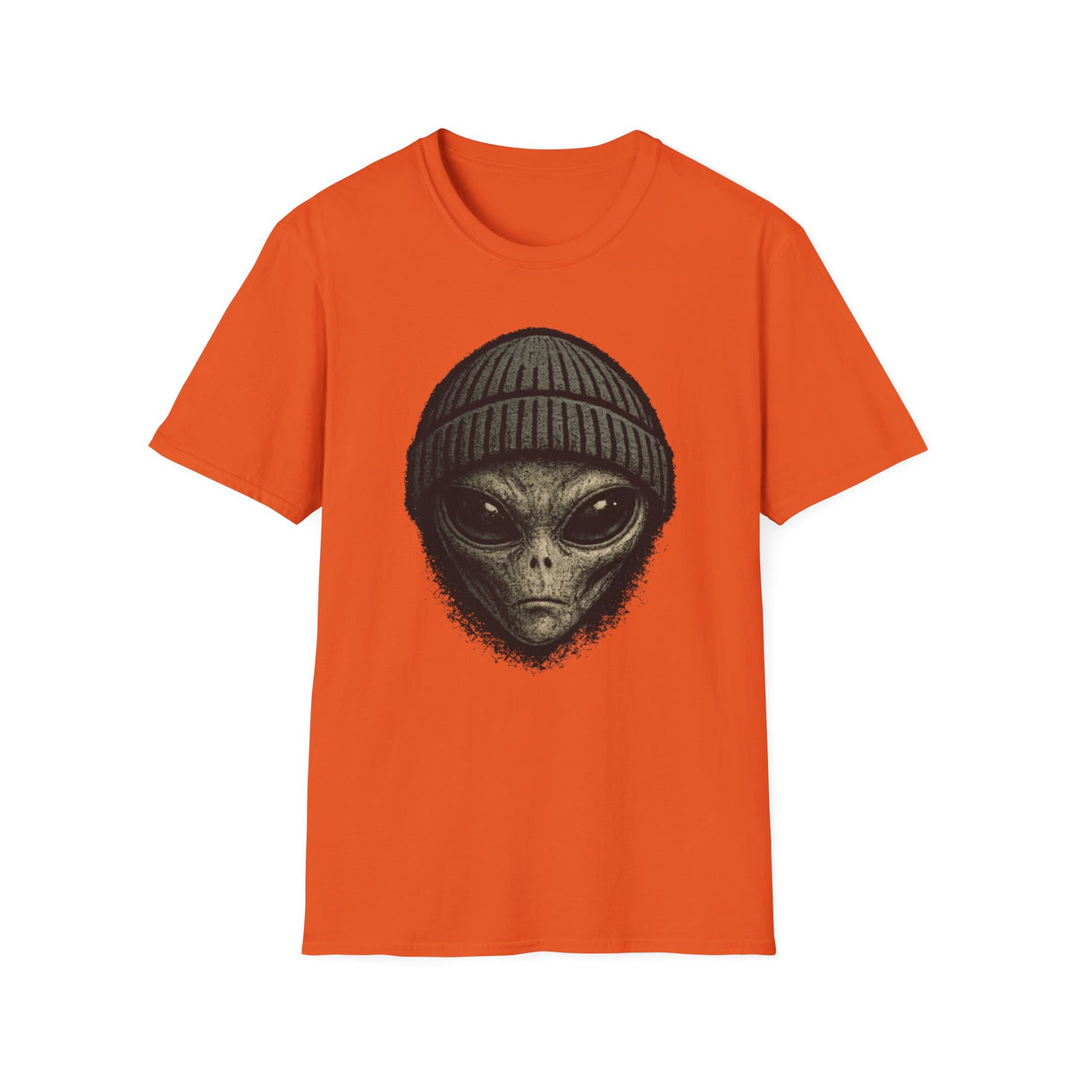 Alien Beanie T-Shirt — Graphic UFO Extraterrestrial Tee