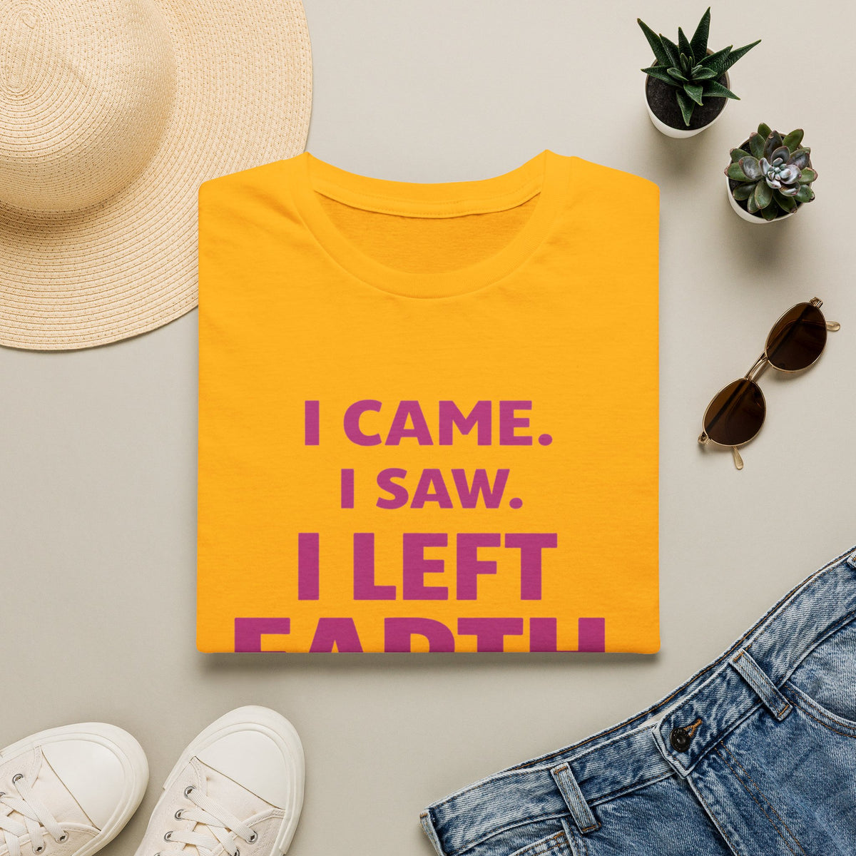 I Came I Saw I Left Earth T‑Shirt