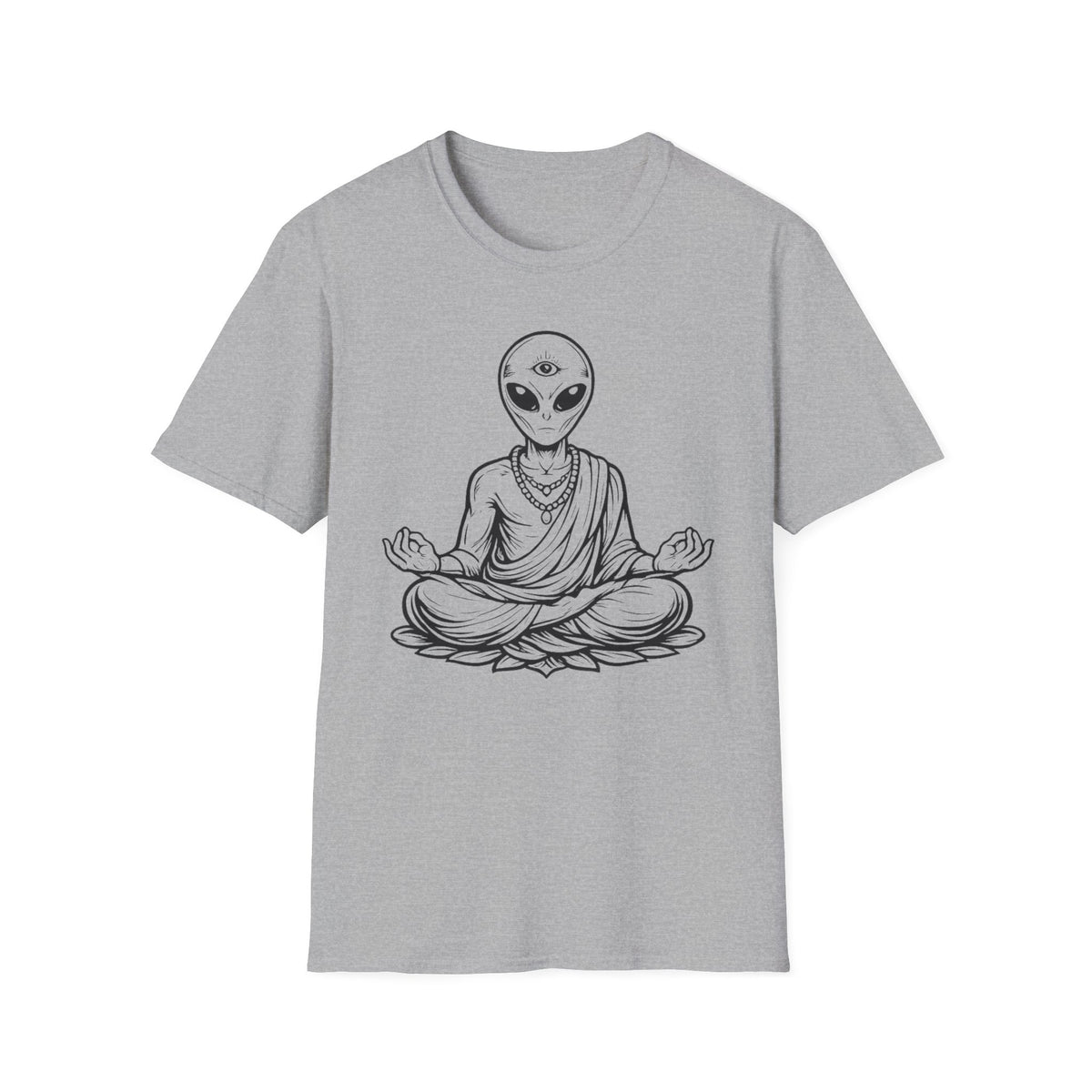 Alien Buddha T-Shirt — Third Eye Meditation Graphic Tee