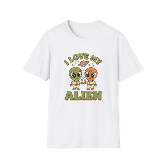 Alien Graphic T-Shirt — "Intergalactic People Watcher" Retro Sunglasses Tee