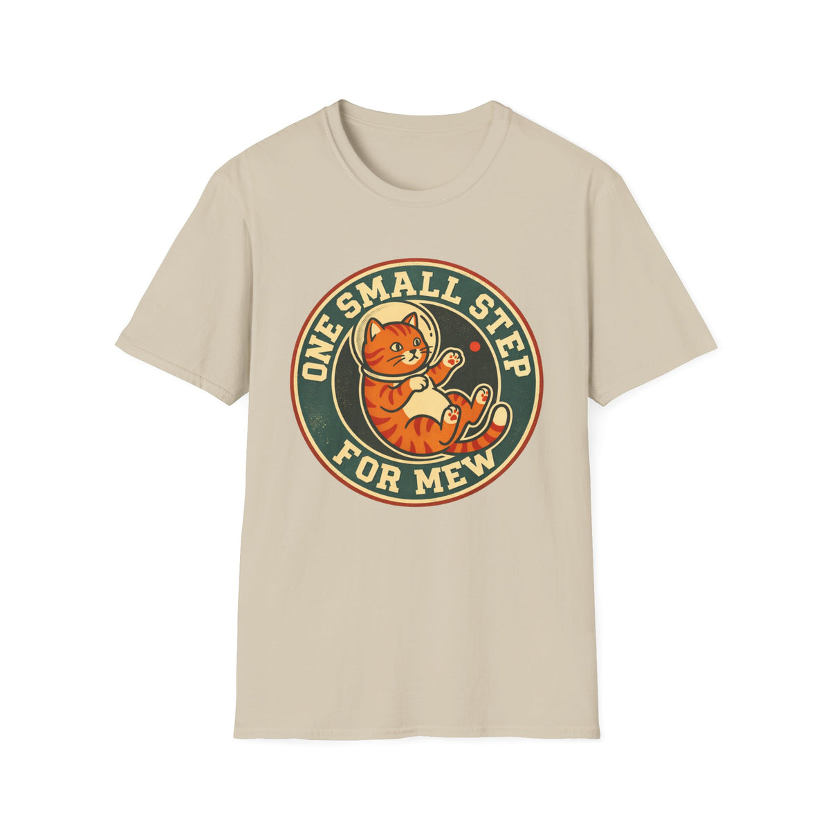T‑Shirt — "One Small Step for Mew" Retro Space Cat Tee