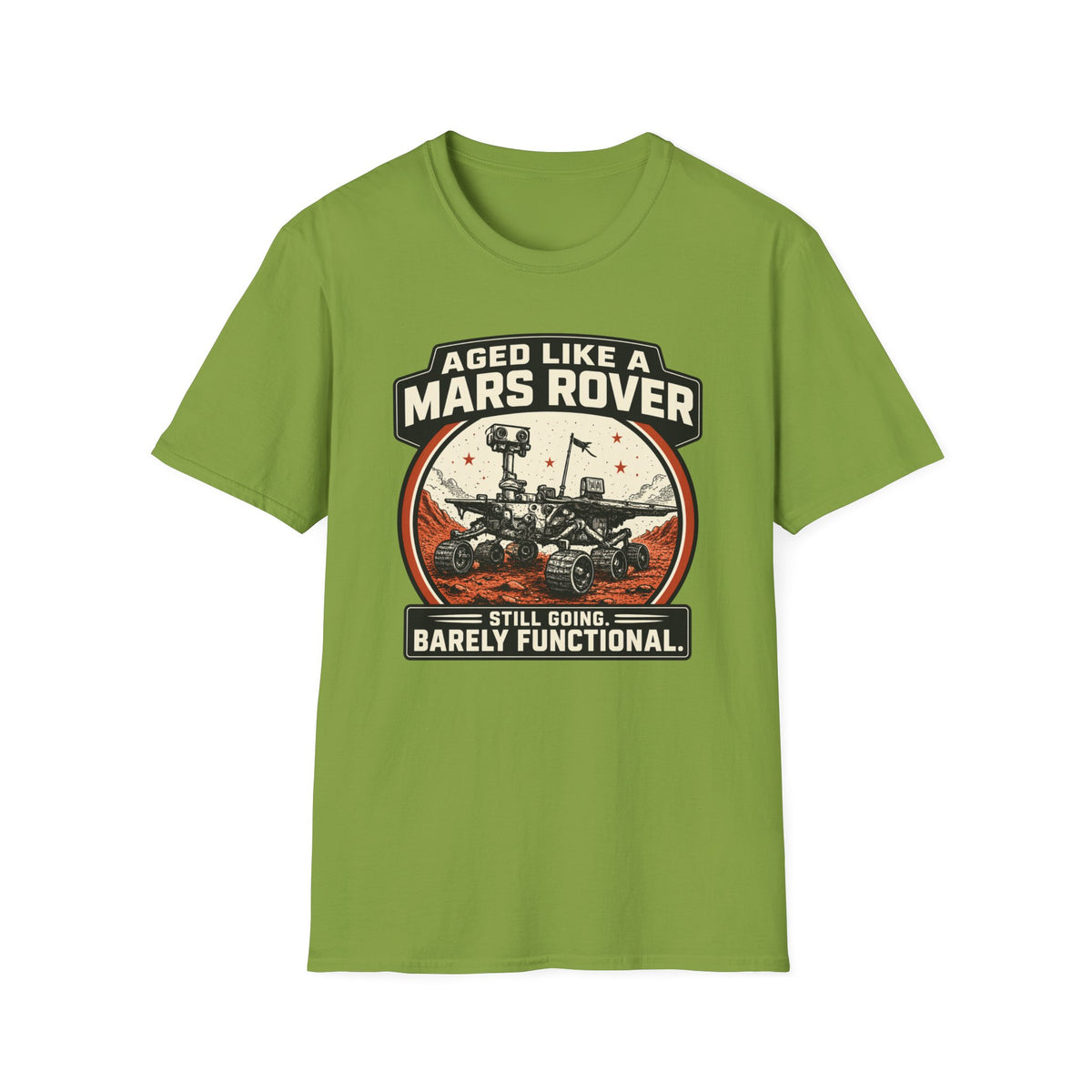 Mars Rover T-Shirt – "Aged Like a Mars Rover" Vintage Space Humor Tee
