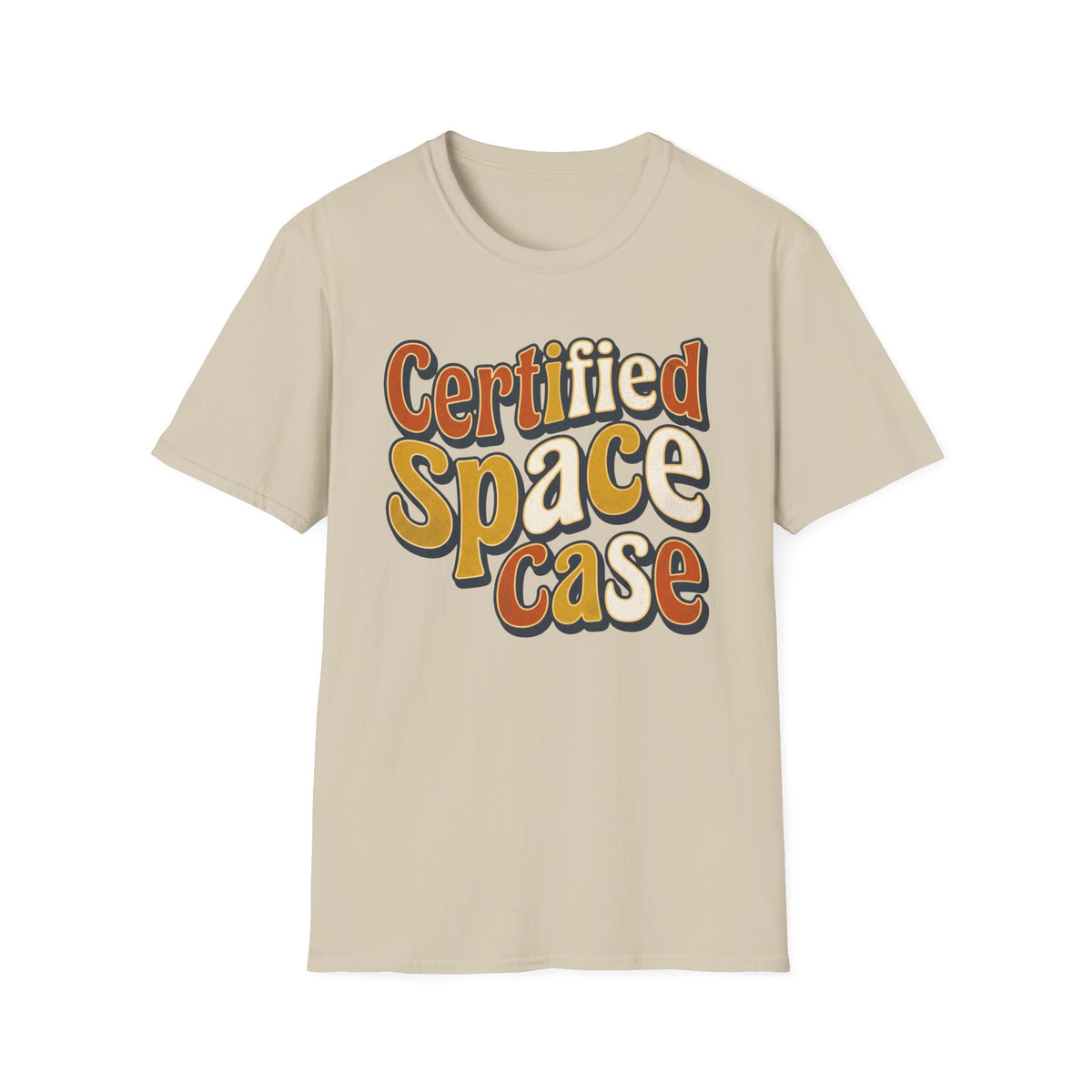 Certified Space Case T-Shirt — Retro Psychedelic Graphic Tee
