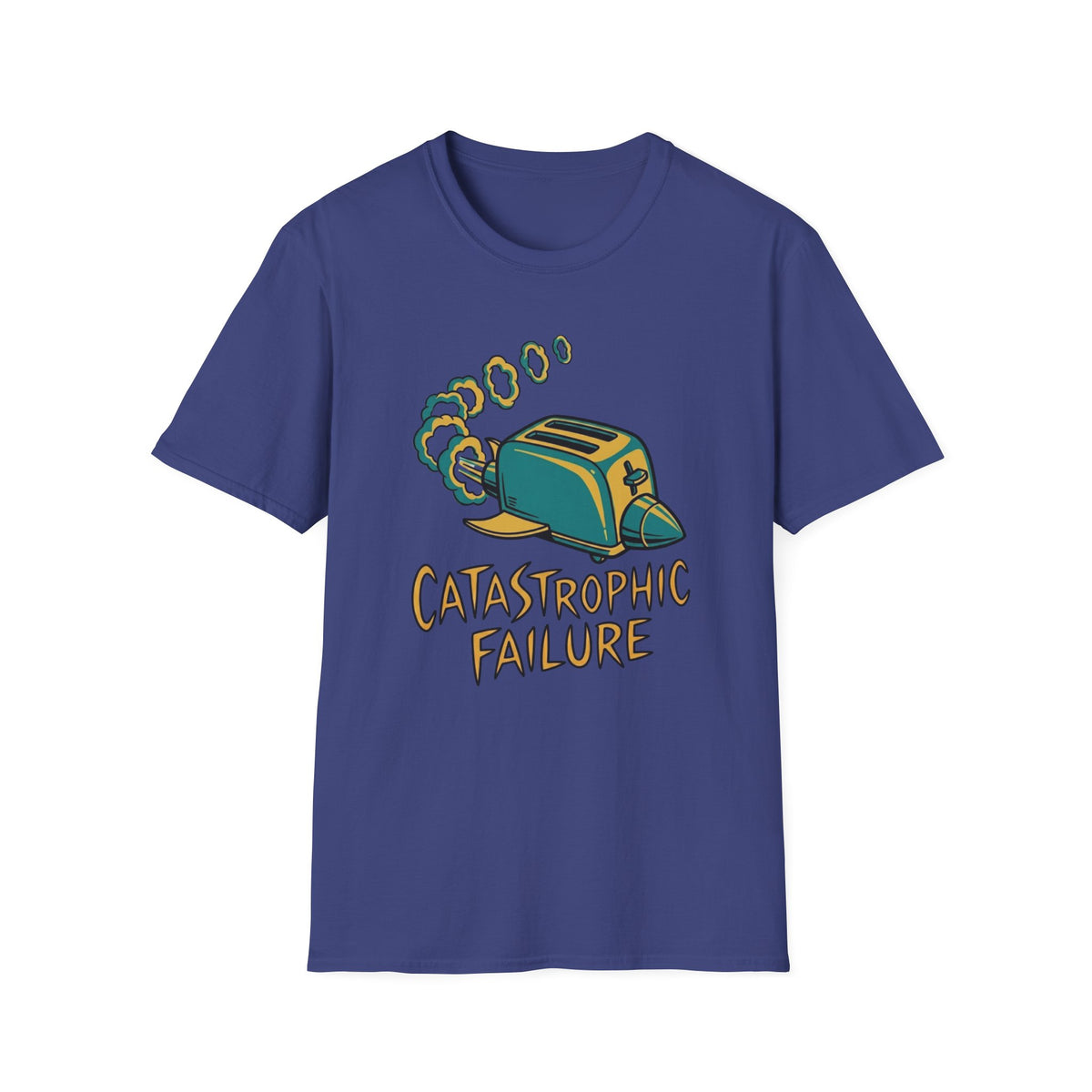 Toaster Illustration T-Shirt — 'Catastrophic Failure' Funny Retro Kitchen Tee