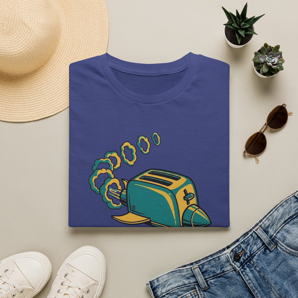 Toaster Illustration T-Shirt — 'Catastrophic Failure' Funny Retro Kitchen Tee