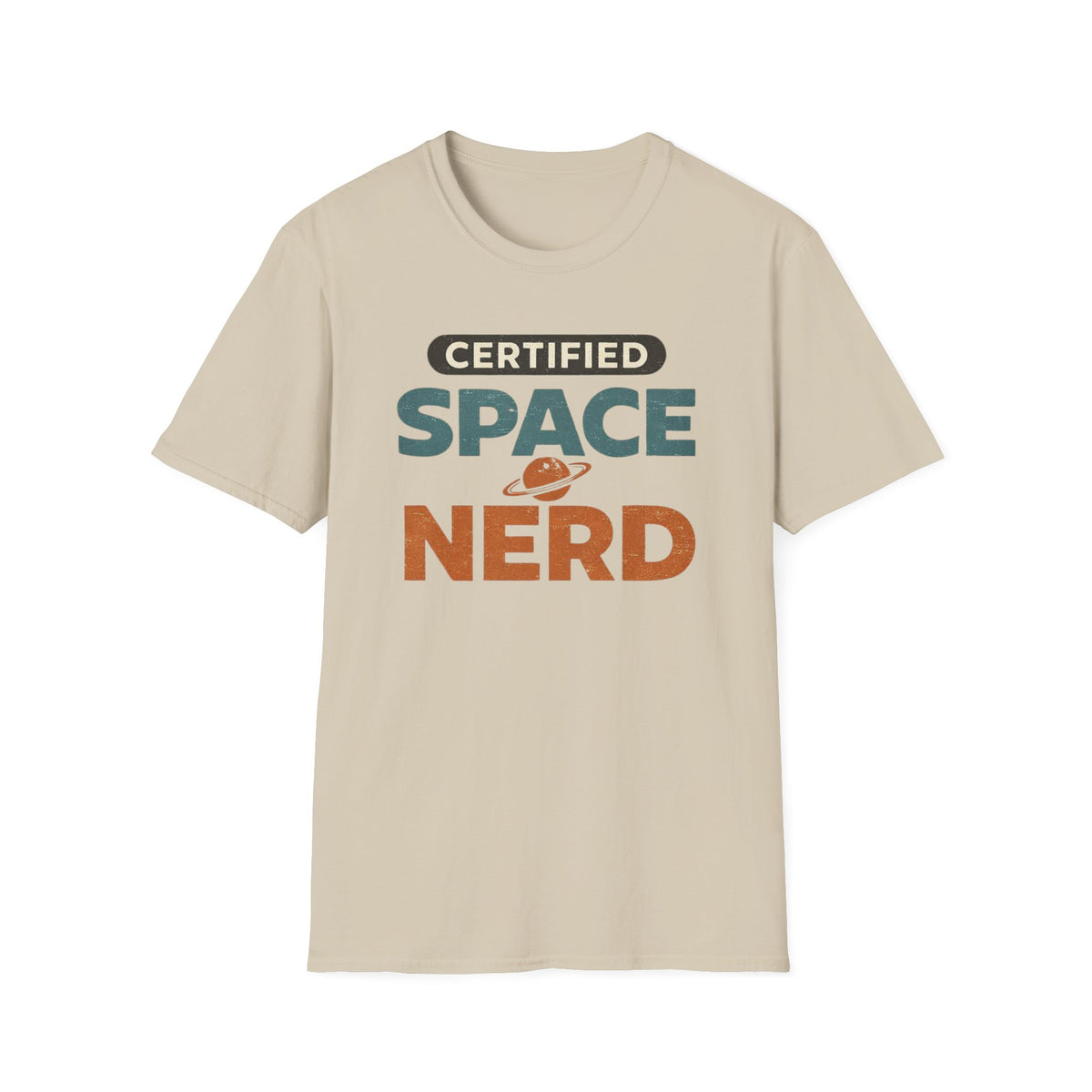 Certified Space Nerd T-Shirt — Retro Planet Science Tee