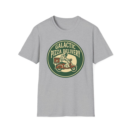 Galactic Pizza Delivery T-Shirt — Retro Astronaut Pizza Tee