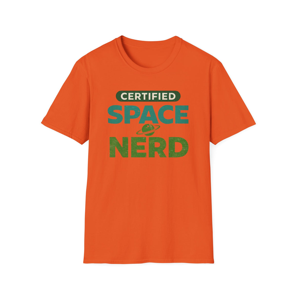 Certified Space Nerd T-Shirt — Retro Planet Science Tee