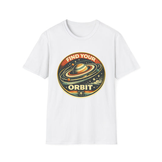 Find Your Orbit T-Shirt — Retro Planet Space Graphic Tee