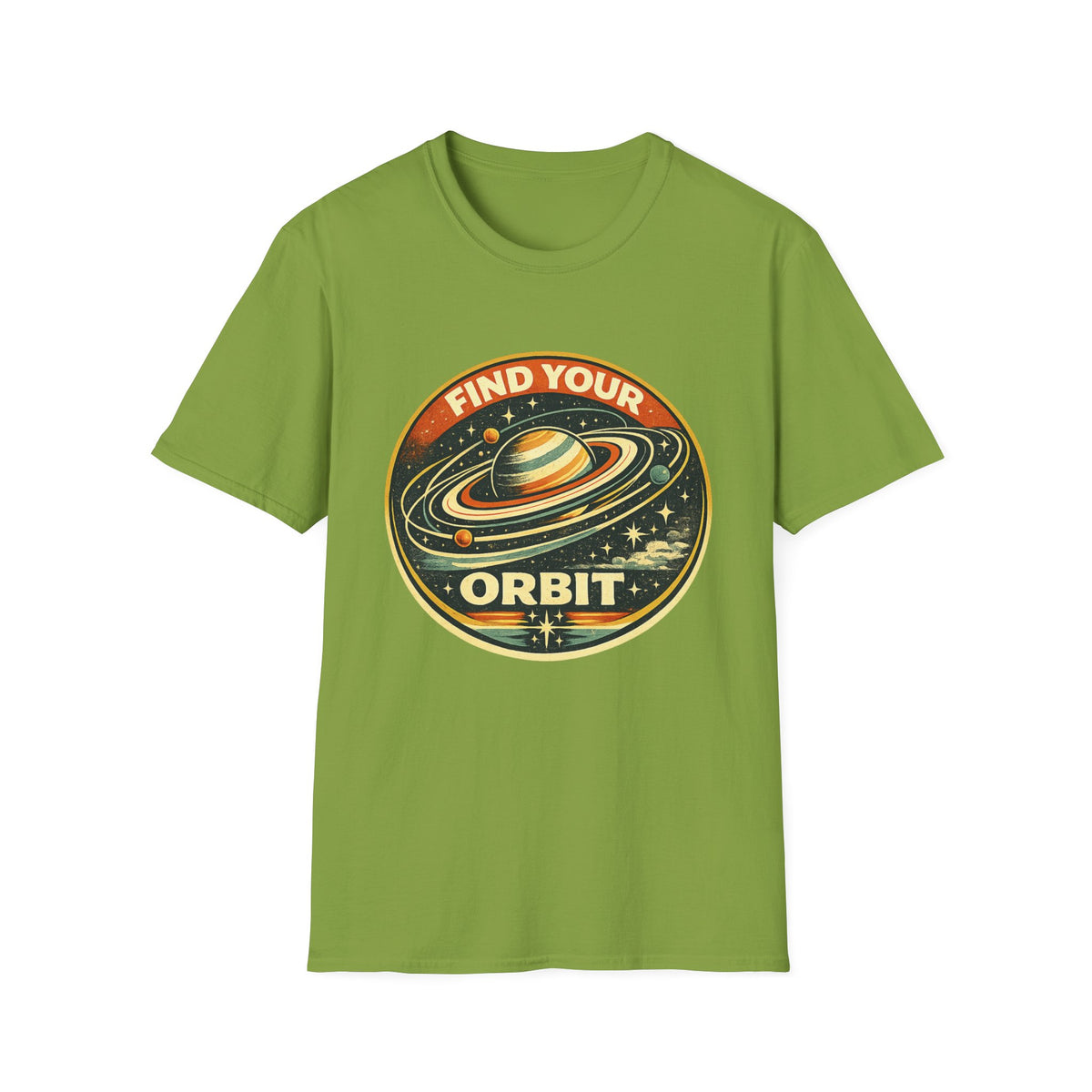 Find Your Orbit T-Shirt — Retro Planet Space Graphic Tee
