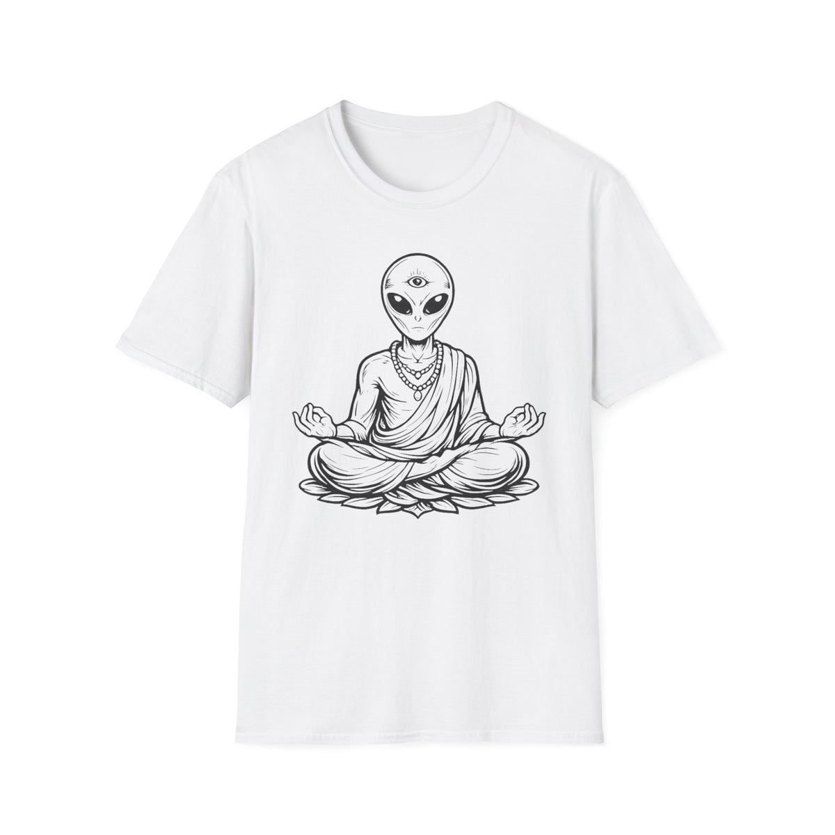 Alien Buddha T-Shirt — Third Eye Meditation Graphic Tee